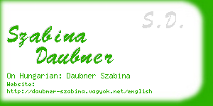 szabina daubner business card